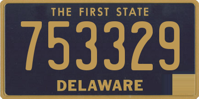 DE license plate 753329