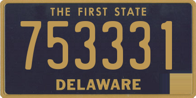DE license plate 753331
