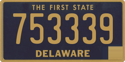 DE license plate 753339