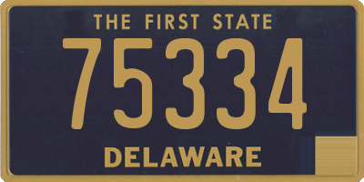 DE license plate 75334