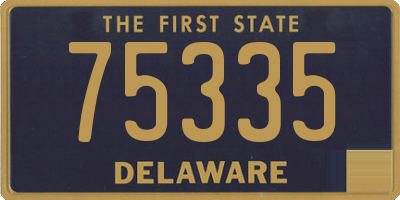 DE license plate 75335