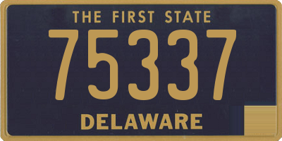 DE license plate 75337