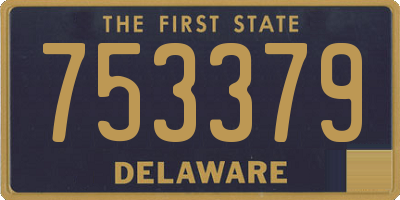 DE license plate 753379