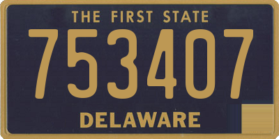 DE license plate 753407