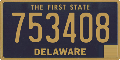 DE license plate 753408