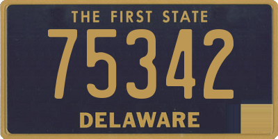 DE license plate 75342