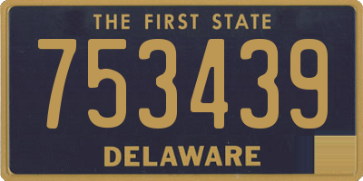 DE license plate 753439