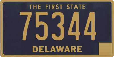 DE license plate 75344