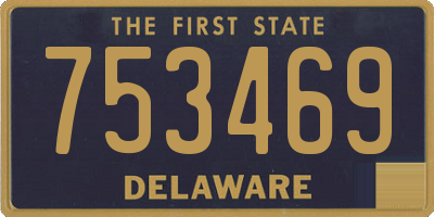 DE license plate 753469
