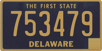 DE license plate 753479