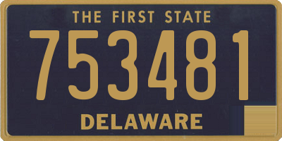 DE license plate 753481