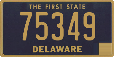 DE license plate 75349