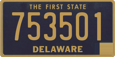 DE license plate 753501