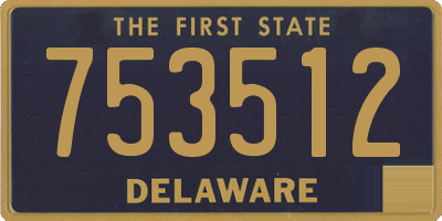 DE license plate 753512