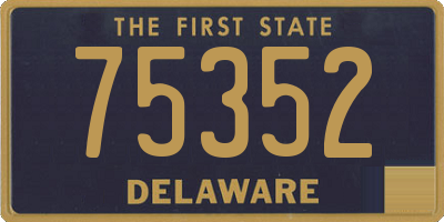 DE license plate 75352