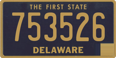 DE license plate 753526
