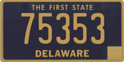 DE license plate 75353