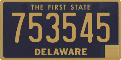 DE license plate 753545