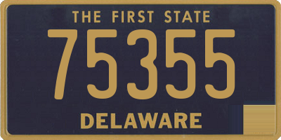 DE license plate 75355