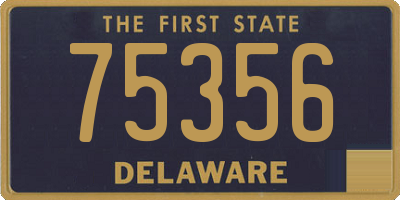DE license plate 75356