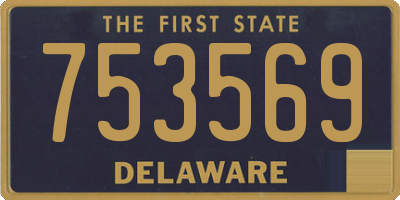 DE license plate 753569