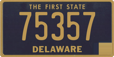 DE license plate 75357