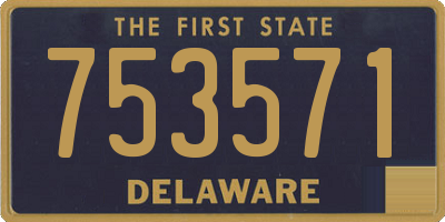 DE license plate 753571