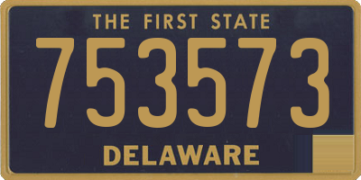DE license plate 753573