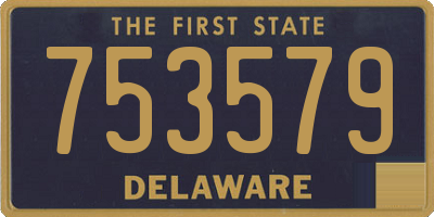 DE license plate 753579
