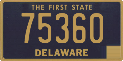 DE license plate 75360