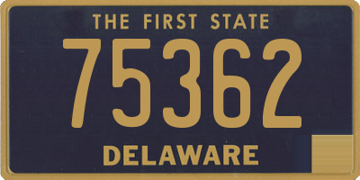 DE license plate 75362
