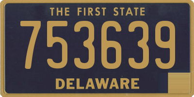 DE license plate 753639