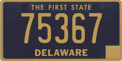 DE license plate 75367