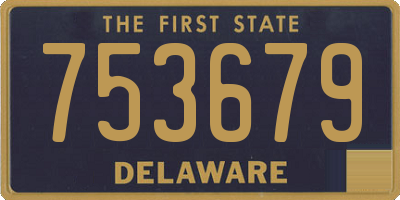 DE license plate 753679