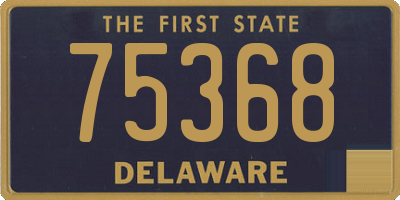 DE license plate 75368