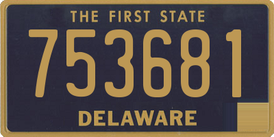 DE license plate 753681