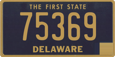 DE license plate 75369