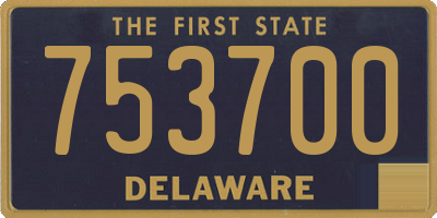 DE license plate 753700