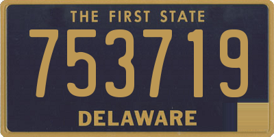 DE license plate 753719