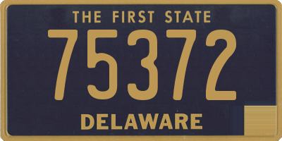 DE license plate 75372