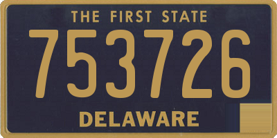 DE license plate 753726