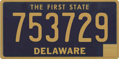 DE license plate 753729
