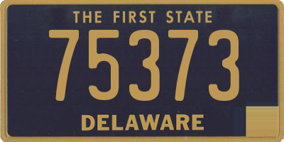 DE license plate 75373