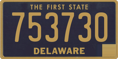 DE license plate 753730