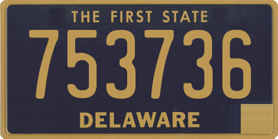 DE license plate 753736