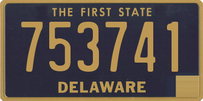 DE license plate 753741