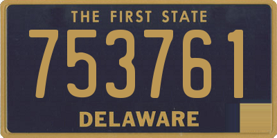 DE license plate 753761