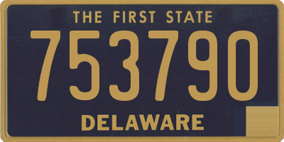 DE license plate 753790