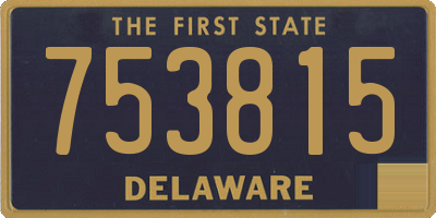 DE license plate 753815