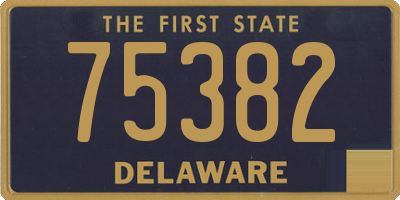 DE license plate 75382